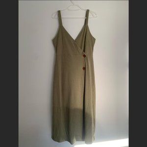Olive Green Midi Dress